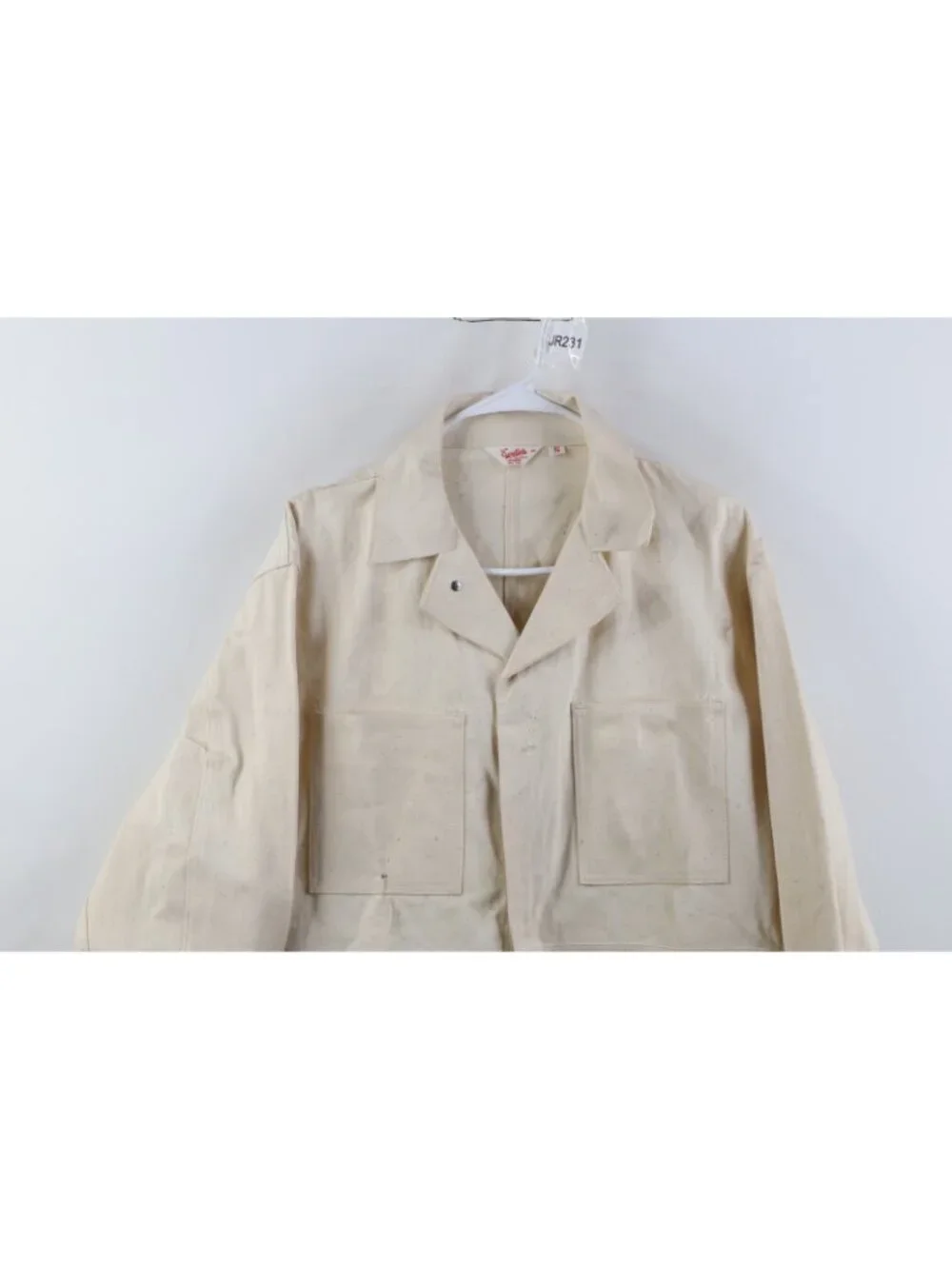 Vintage 50s Mens Small Distressed HBT Herringbone Twill Coveralls Sanforized USA